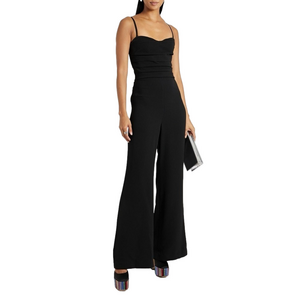 JONATHAN SIMKHAI Rebecca Bustier Jumpsuit in Black